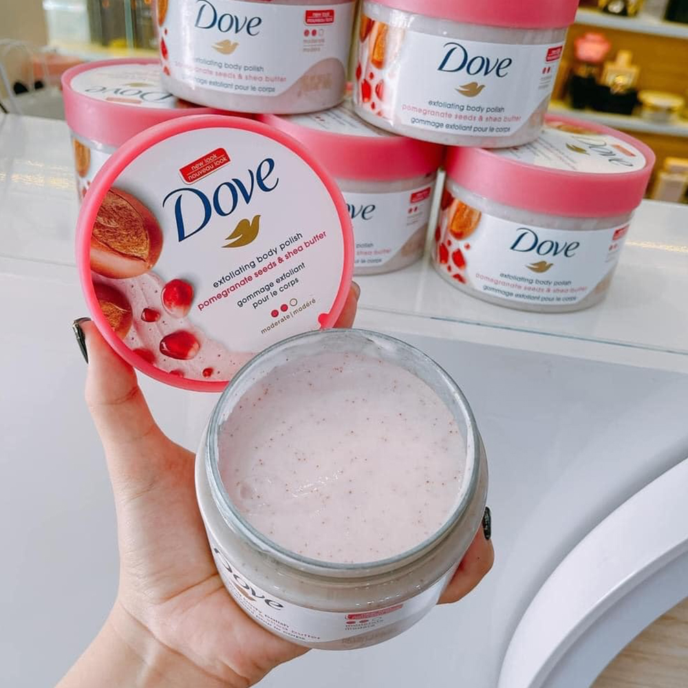 Tẩy da chết Dove Exfoliating Body Polish bản Mỹ 298g