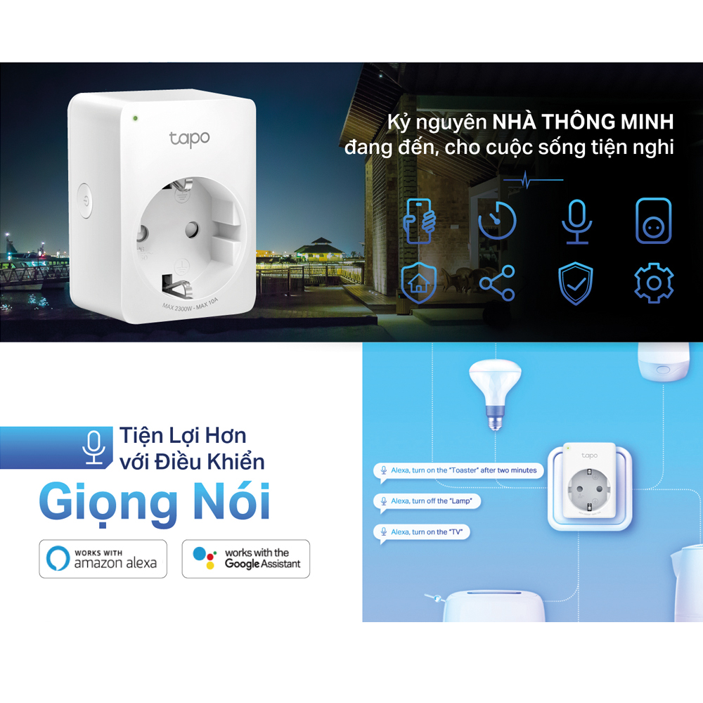 [Hàng Chính Hãng] Ổ Cắm Thông Minh TP-Link Tapo P110M Nhỏ Gọn An Toàn