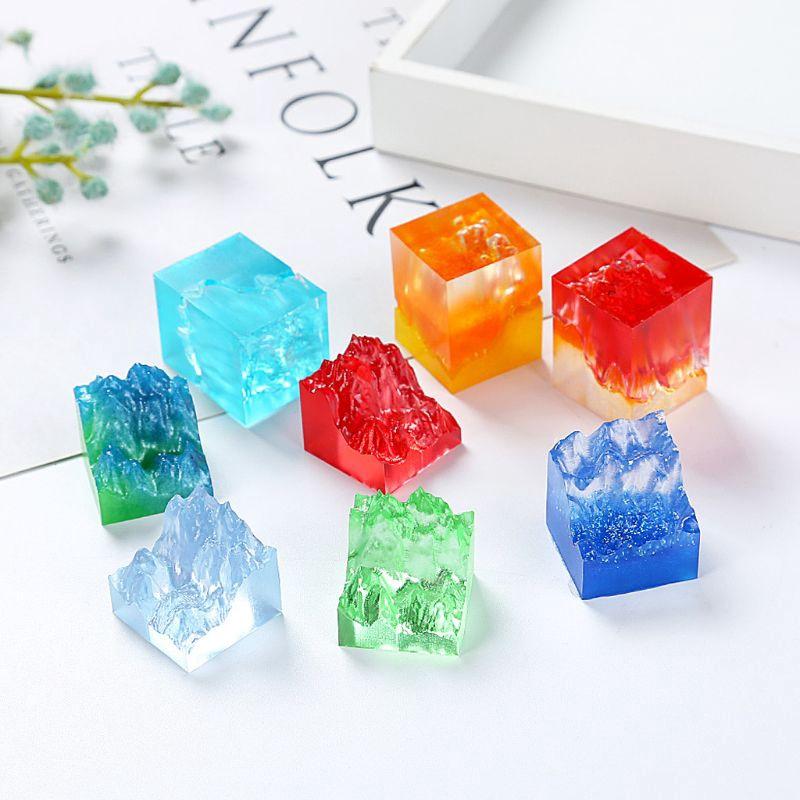 Khuôn silicon làm nhựa resin thiết kế hoạ tiết hang đá độc đáo