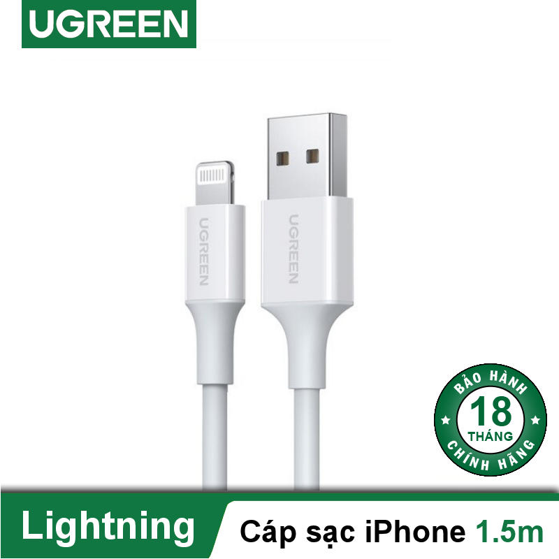 Cáp sạc nhanh dòng 2.4A cổng Light_nning UGREEN US155 - Hàng nhập khẩu chính hãng