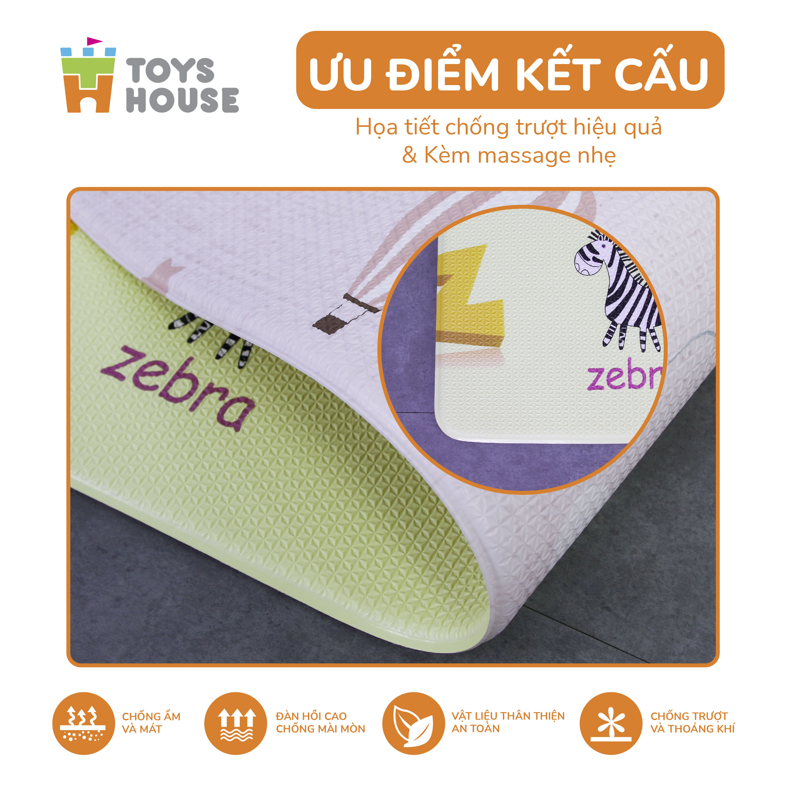 Thảm nằm chơi dành cho trẻ em Toys House NACH-07