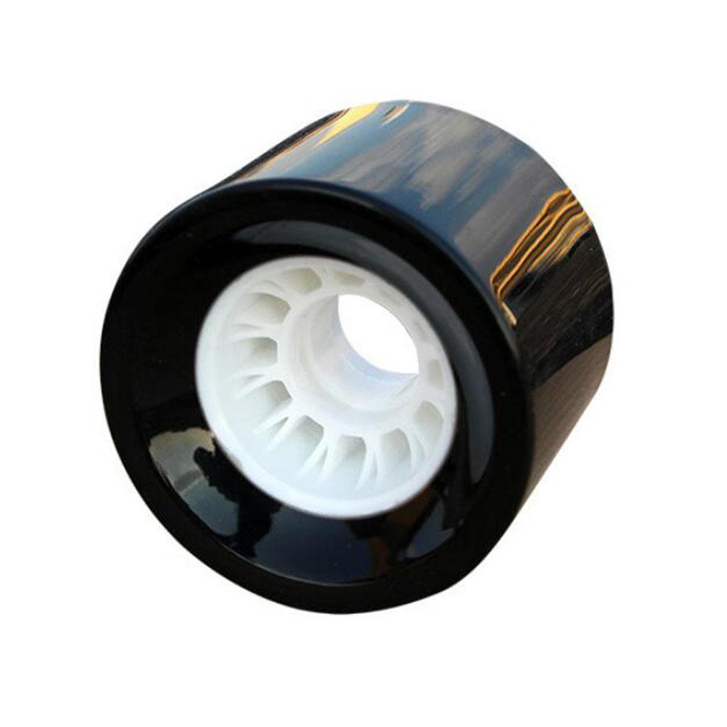 4x PU Skateboard Wheels High Elasticity Replacement Repair Kit Black