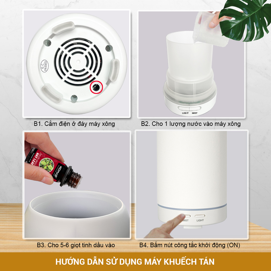 Máy Khuếch Tán Tinh Dầu Nomad Ceramic Ultrasonic Diffuser - 12W 100ml