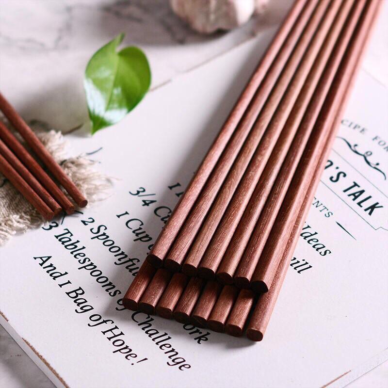 10 đôi đũa gỗ tự nhiên sạch an toàn cao cấp chống mốc giá xưởng