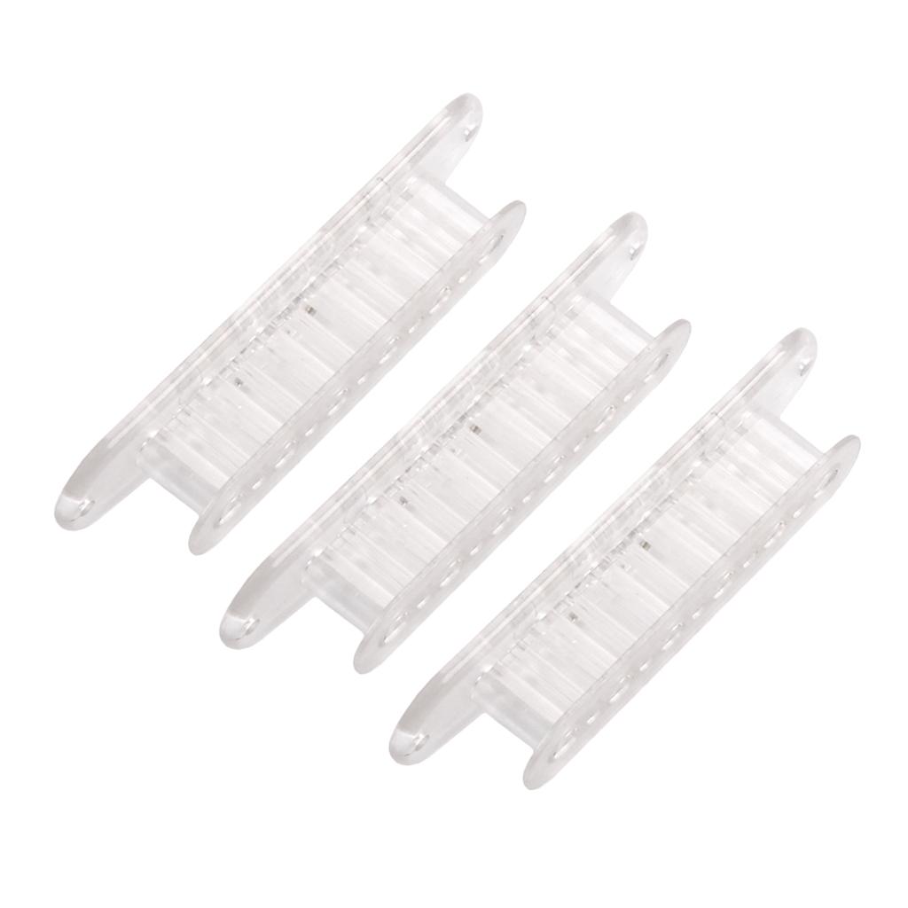 Sunnimix 3 Miếng Nhựa Dẻo Cầu Đơn Cuộn Dây Thu Bobbins 52 Mm Vít Bên Cho 6 Dây Đàn Guitar Điện Phần