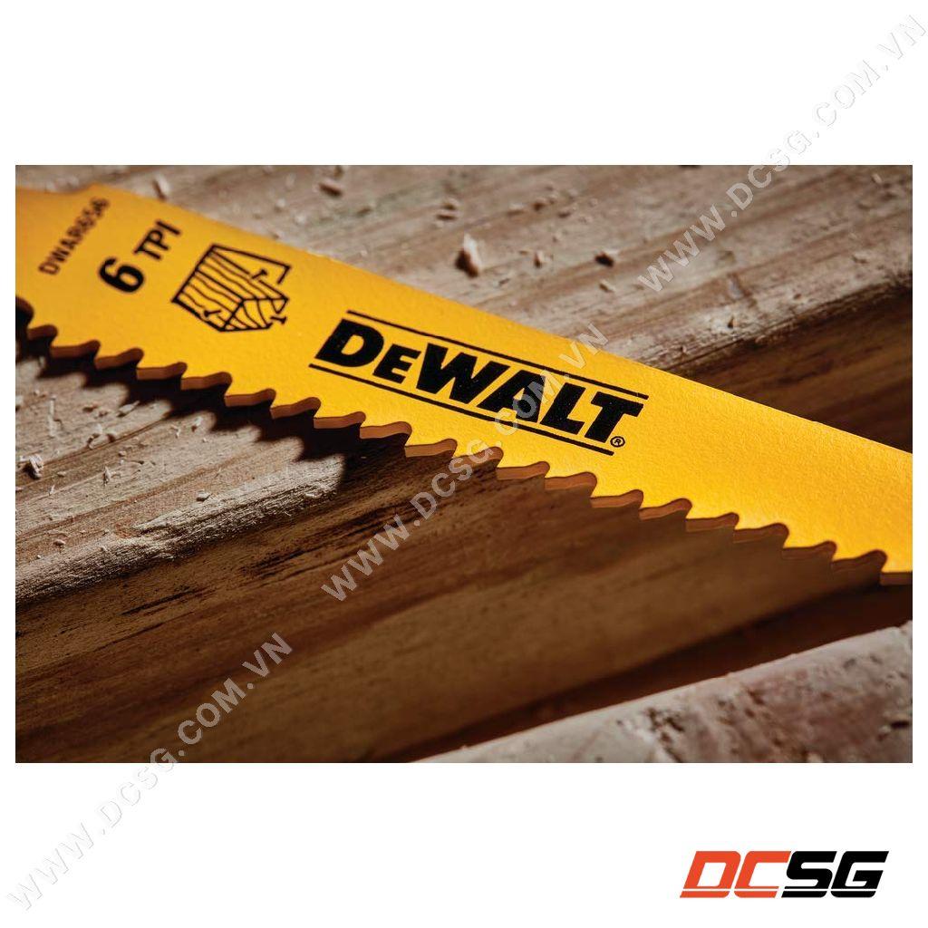 Hình ảnh Lưỡi cưa kiếm cắt gỗ có đinh 6"-152.4mm 6TPI DEWALT DW4802 | DCSG