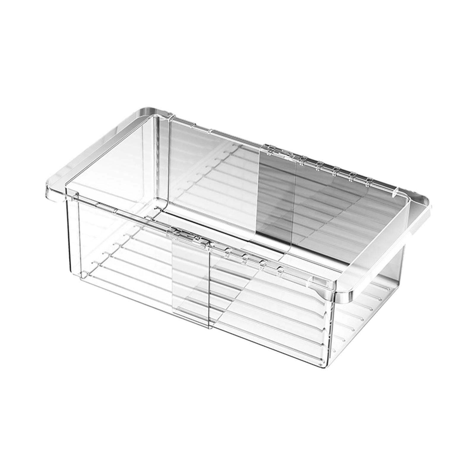 Jewelry Cosmetic Storage Basket Transparent Storage Box Retractable Portable Multipurpose Makeup Organizer Box for Stationery