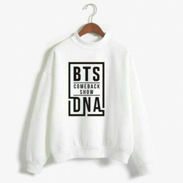 Áo sweater nam-nữ in BTS DNA - nhiều màu (kèm hình thật