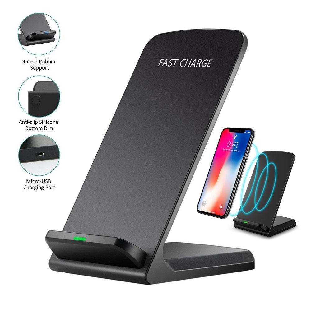 Đế Sạc Nhanh Không Dây Q740 Cho Samsung S10 S9 Note 10 9 10w Iphone 11 Pro Xs Xr X 8