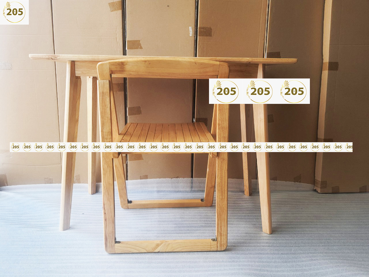 Bàn Làm Việc 50x100 chân dẹp GỖ CAO SU 100% - Nội Thất 205TC - Ovenware 50x100 working table rubber wood 100% working platform-furniture 205TC