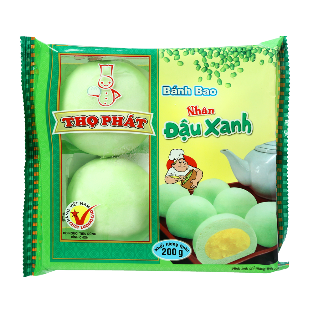 Bánh Bao Đậu Xanh Thọ Phát 200G