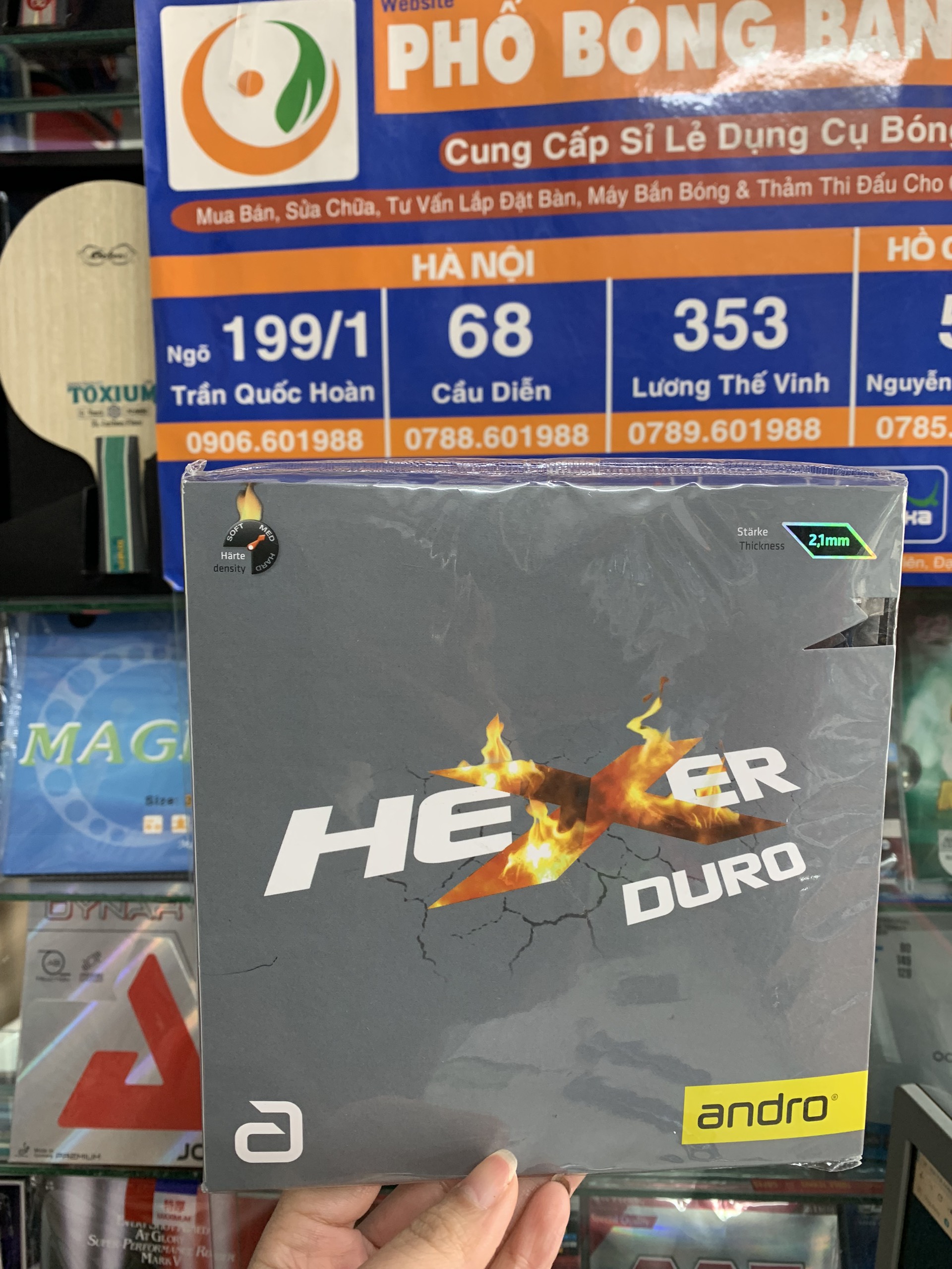 Mặt Vợt Andro Hexer Duro