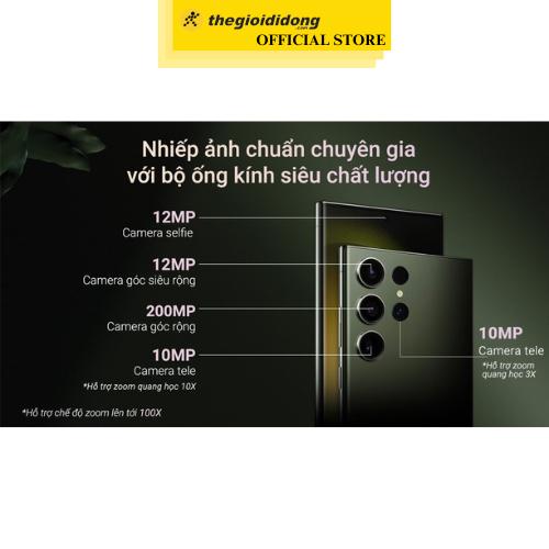 Điện thoại Samsung Galaxy S23 Ultra 5G 256GB - Đen - Hàng Chính Hãng
