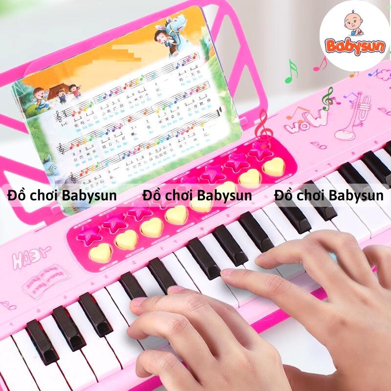 Đồ chơi đàn piano có micro cho bé trai, bé gái- có đèn nhạc âm thanh chuẩn