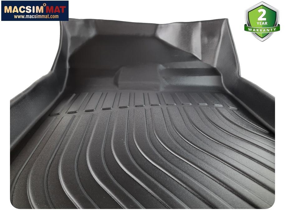 Thảm lót sàn xe Toytota Wigo 2017-2020 Nhãn hiệu Macsim chất liệu nhựa TPV cao cấp màu đen