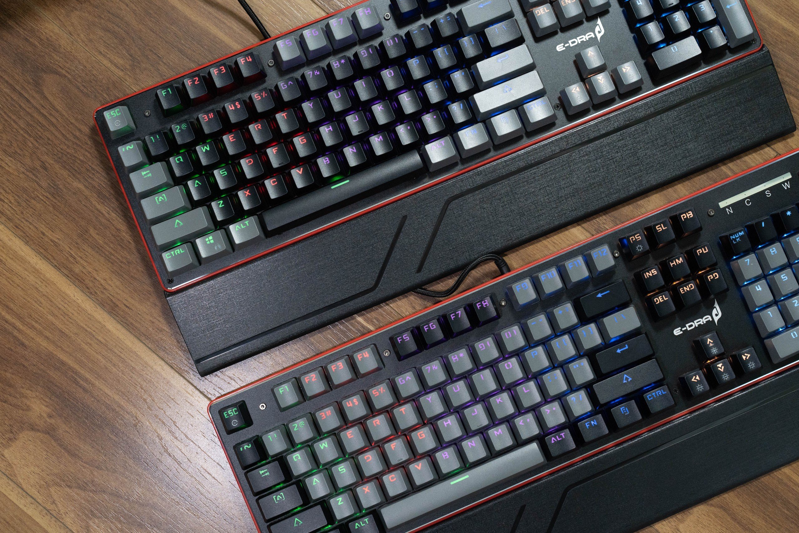Bàn phím gaming, bàn phím máy tính chơi game cơ quang E-Dra EK300 Katana Alpha - Beta - Led Rainbow - Kết nối USB - Hàng chính hãng