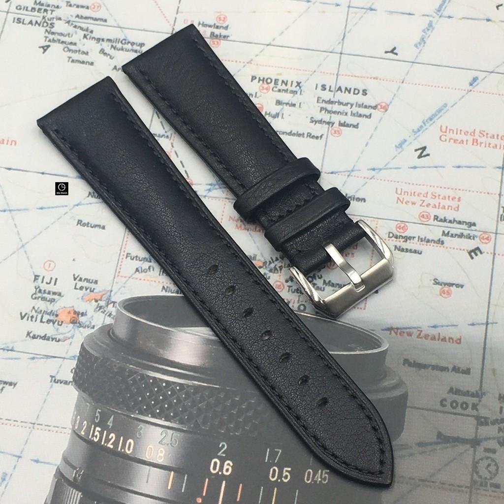 Dây Đồng Hồ Da Bò Italy Mềm Size 22mm 20mm 18mm