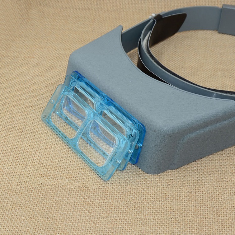 Kính lúp 1,5-3,5X đeo trán hỗ trợ sửa chữa, hàn các mối hàn nhỏ, thêu, vẽ thiết kế MB