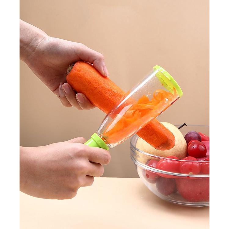 Dụng Cụ Gọt Vỏ Rau Củ Quả Kèm Hộp Đựng Tiện Lợi