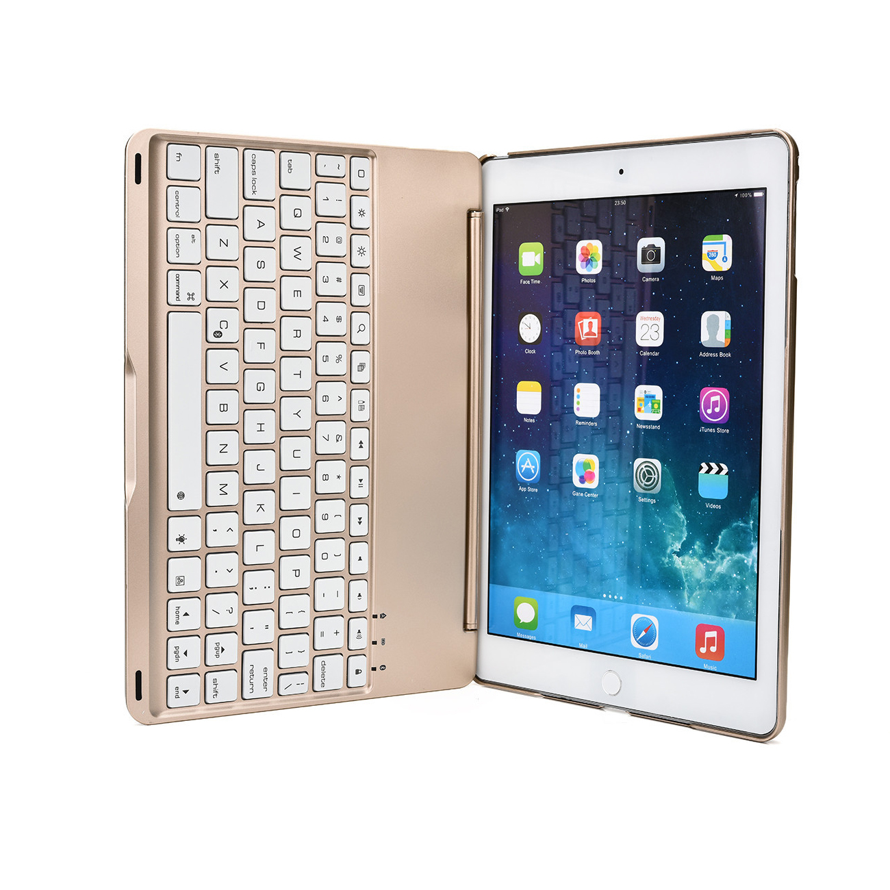 Bàn phím Bluetooth F8S cho iPad Mini 4 - 7 màu đèn cho bàn phím