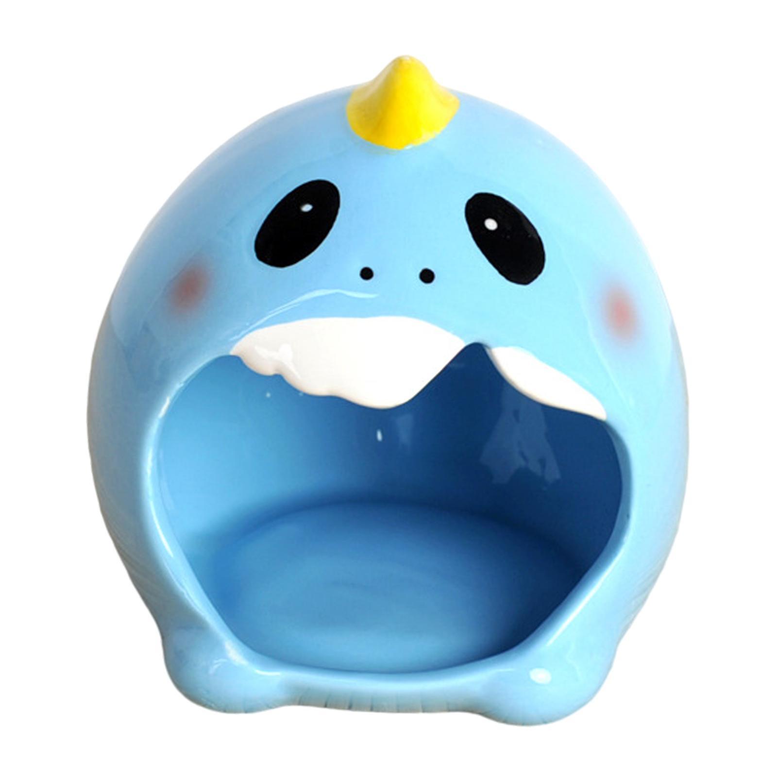 Ceramic Hamster Hideout Nest, Hamster Sand Bath, Summer Cooling Small Animal Pet Nesting Habitat Cage