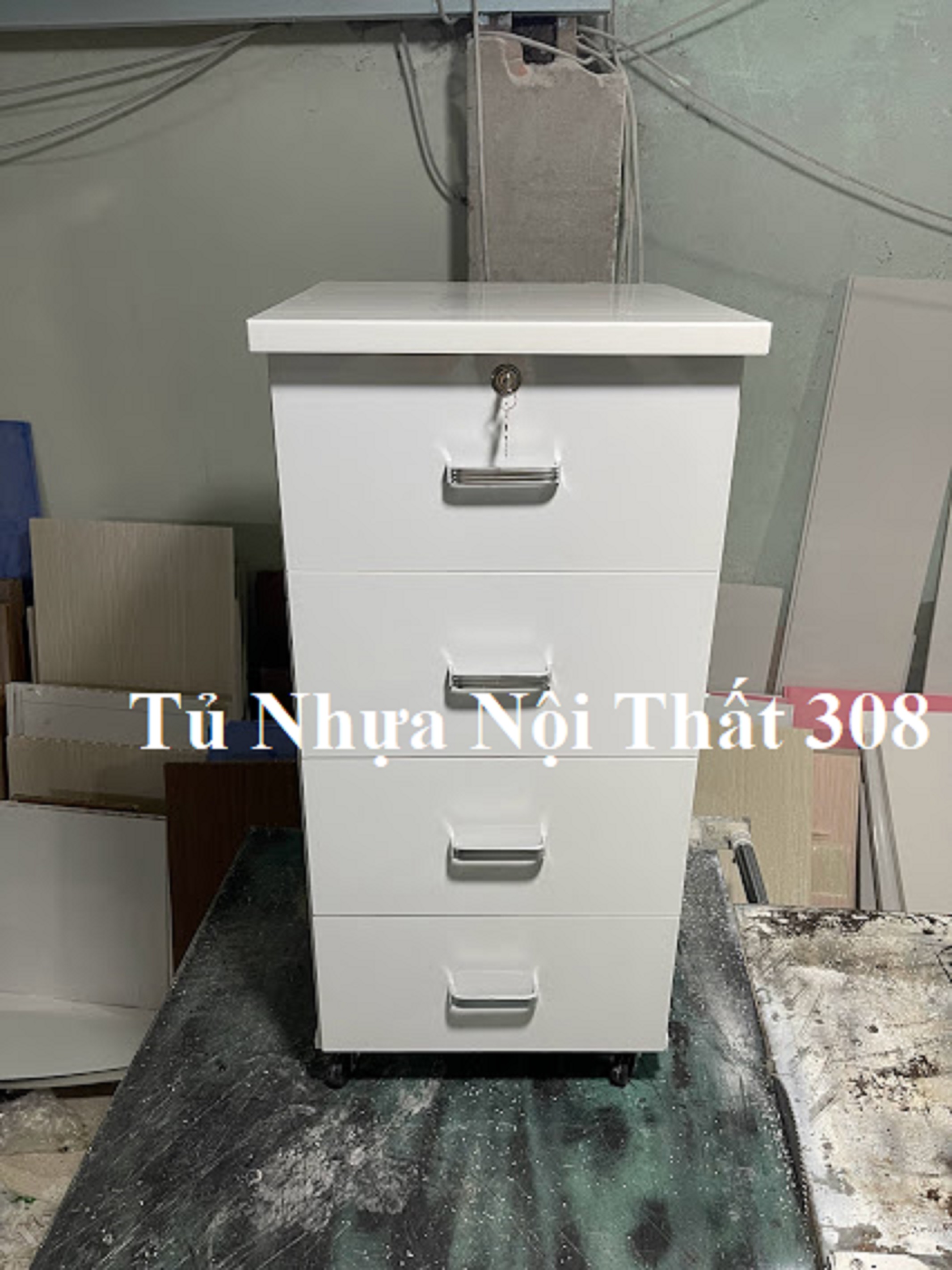 Tủ, Kệ Đầu Giường Nhựa Đài Loan Cao 89,5cm Ngang 42cm Sâu 42cm Màu Trắng K109