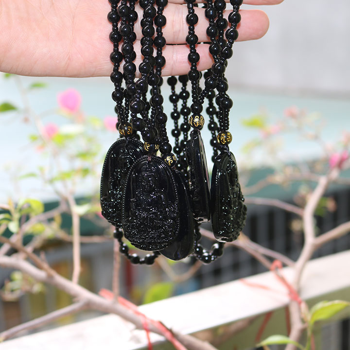 Chuỗi hạt dây chuyền vòng đeo cổ mặt phật Đại Nhật Như Lai cao cấp - Dây chuyền phật bản mệnh người tuổi thân, tuổi mùi - Mang lại bình an may mắn tài lộc sức khỏe