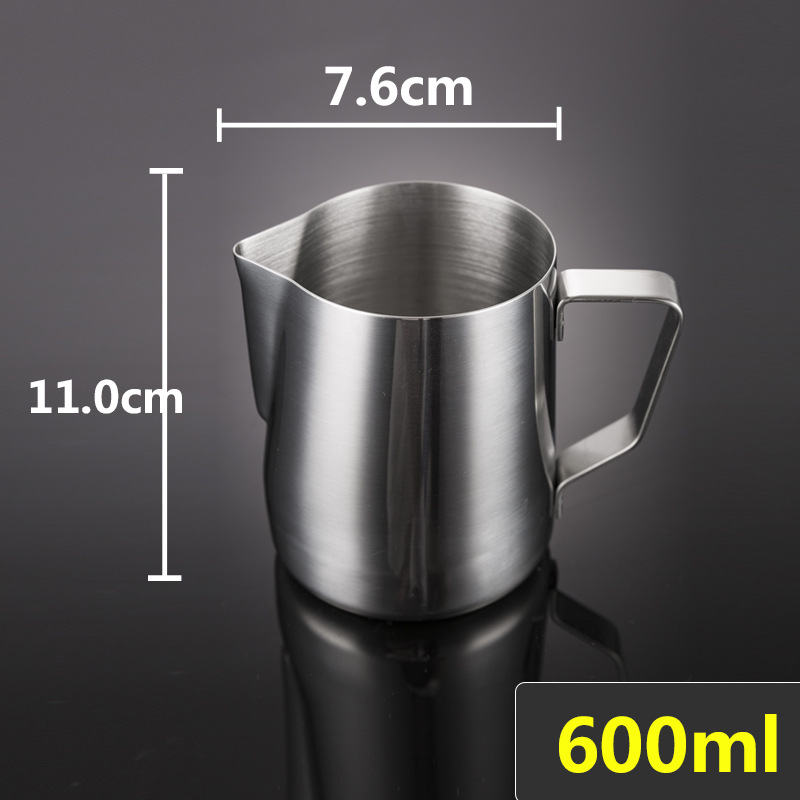 Ca Đánh Sữa Inox SUS304  Có Vạch Chia 350ml-600ml