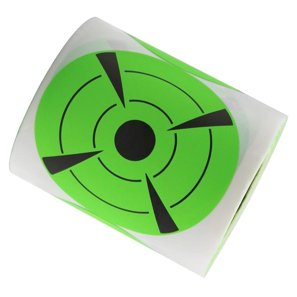 125 Pieces 3inch Diameter Adhesive Shooting Target Round Splatter Sticker Targets Shooting Portable Field Target Roll Shoot Accessories