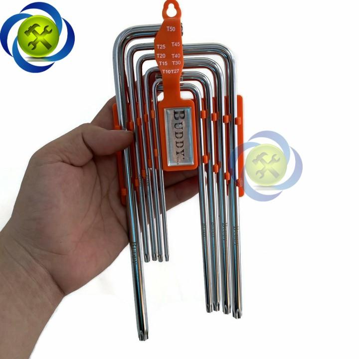 Bộ lục giác sao lỗ Buddy A0003 9 cây T10-T50