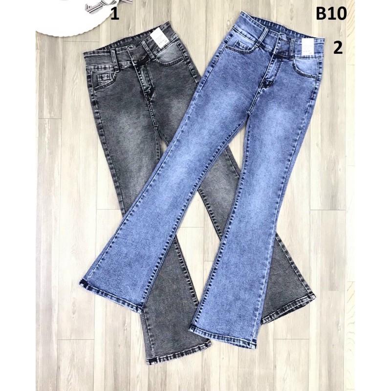 Quần Jeans Nữ Ống Loe Dài