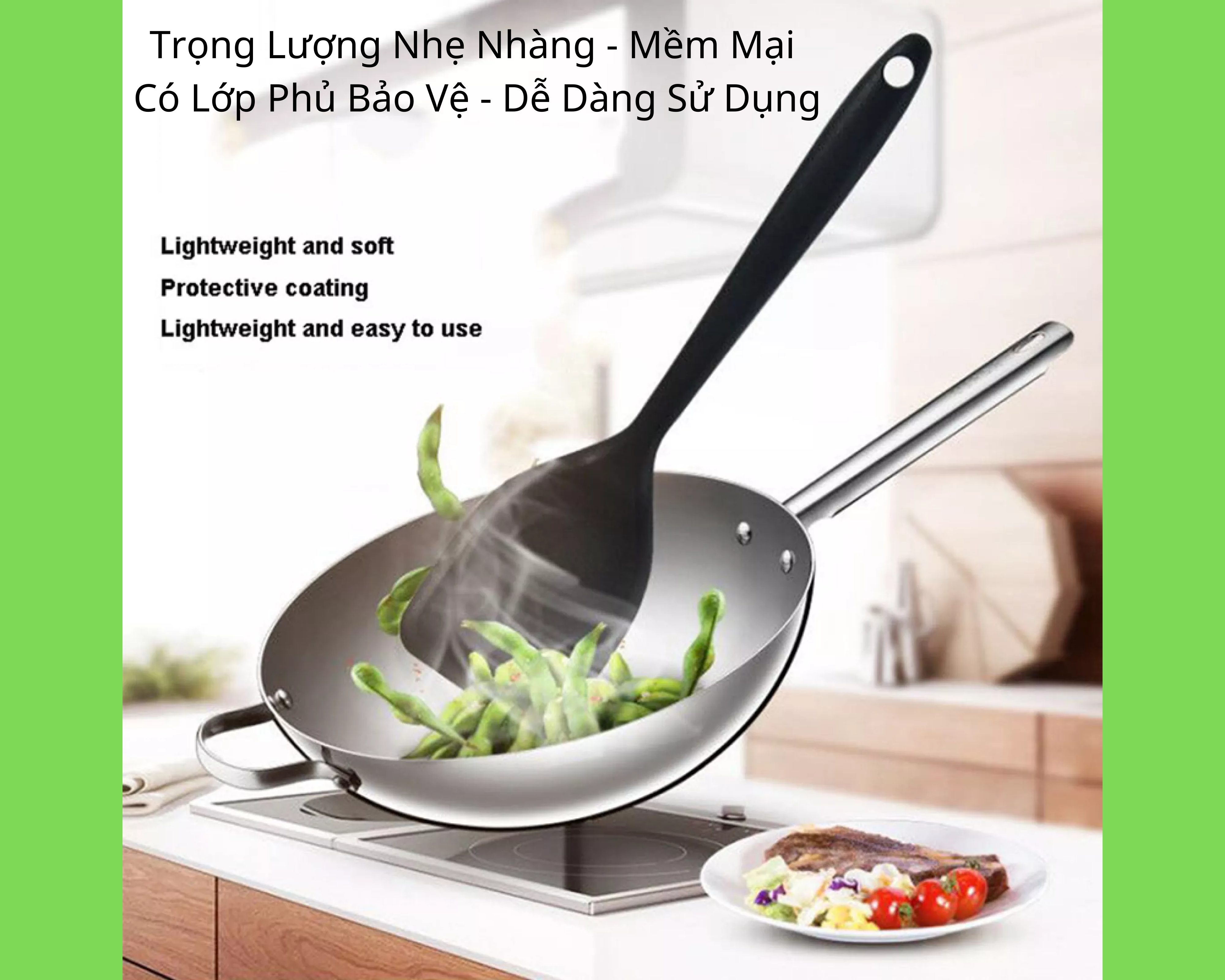 Bộ Dụng Cụ Cao Cấp Nhà Bếp Nấu Ăn Làm Bánh, Nướng [5 Món] Chuyên Nghiệp Chống Dính Chịu Nhiệt Cao Lên Đến [230 Độ] Bền Bỉ Bằng Silicon Mềm, An Toàn, Tiện Lợi, Thân Thiện Môi Trường, Tiết Kiệm Thời Gian [Tặng Phới Lồng Đánh Trứng Khuấy Bột Dài 21cm]