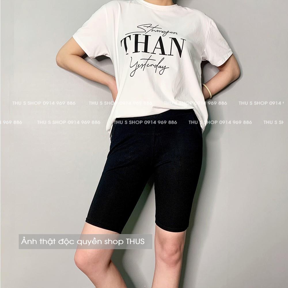 Quần Leeging Lửng Lưng Cao Nâng Mông Cạp Chun Vải Thun Cotton Co dãn hàng đẹp