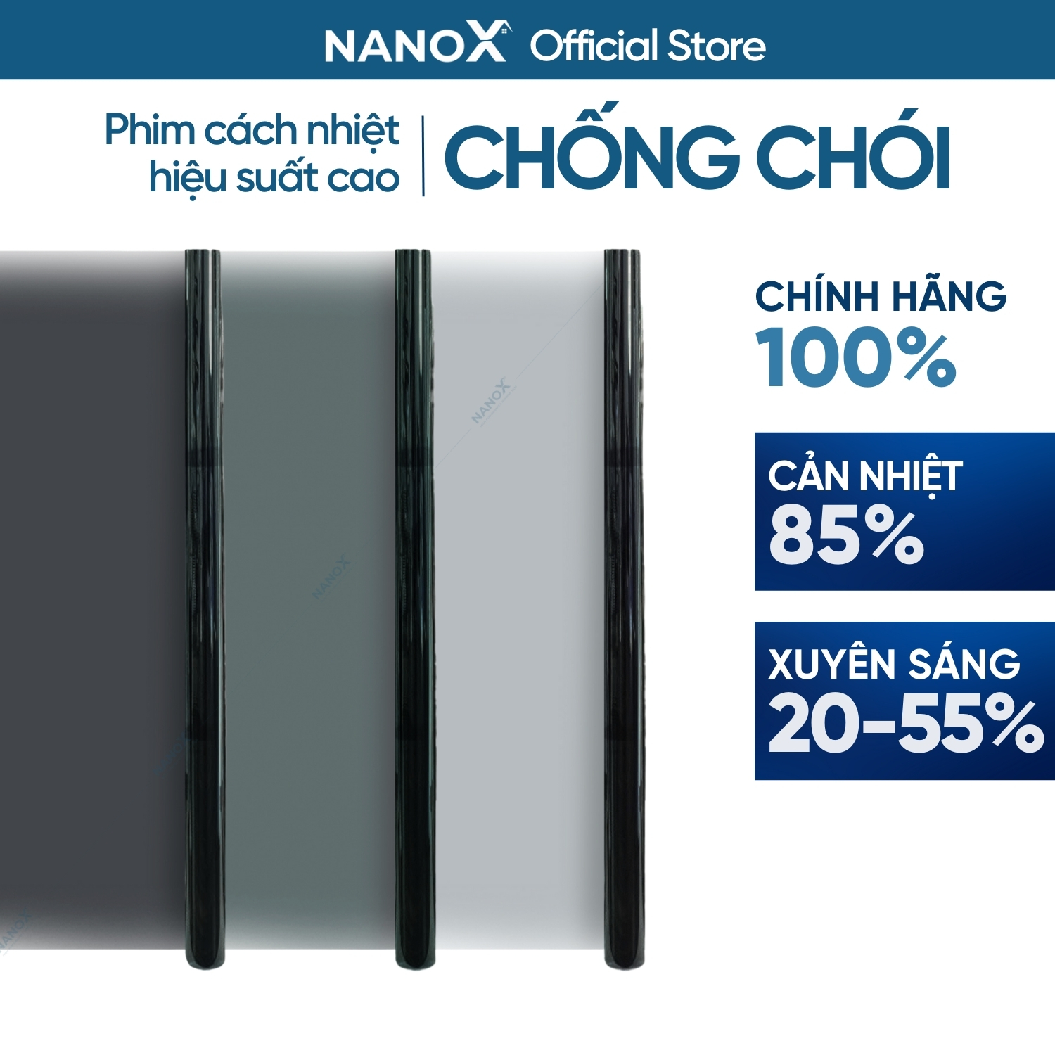 Phim cách nhiệt dán kính chống nắng &amp; chống chói NanoX