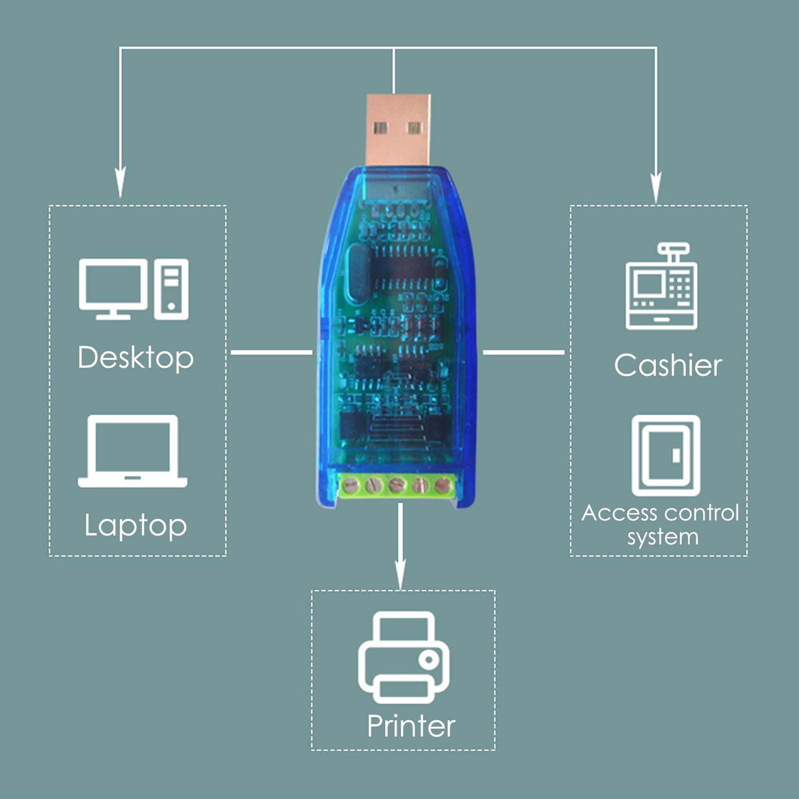 Công Nghiệp USB Sang RS485 422 Bộ Chuyển Đổi Nâng Cấp Bảo Vệ Bộ Chuyển Đổi RS485 Khả Năng Tương Thích V2.0 Tiêu Chuẩn RS-485 Một Đầu Nối Bán Chạy