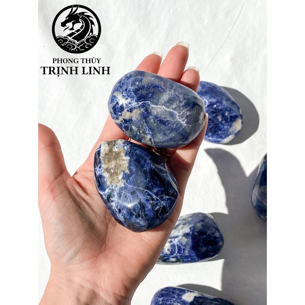 VIÊN ĐÁ BÌNH AN SODALITE LỚN DÙNG TRONG THANH TẨY, THIỀN, YOGA, PHONG THỦY