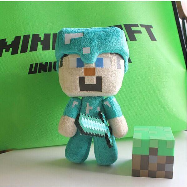 Nhồi bông steve Minecraft 17cm chính hãng Mojang cực đẹp
