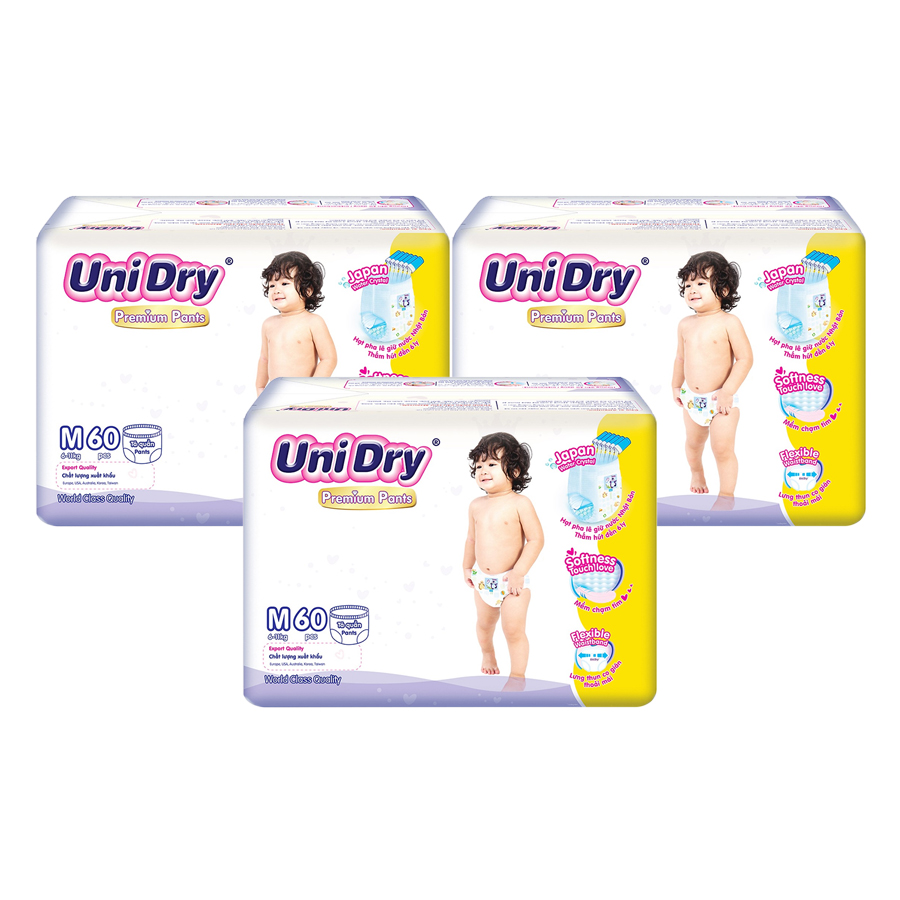 Combo 3 tã quần cao cấp Unidry M60