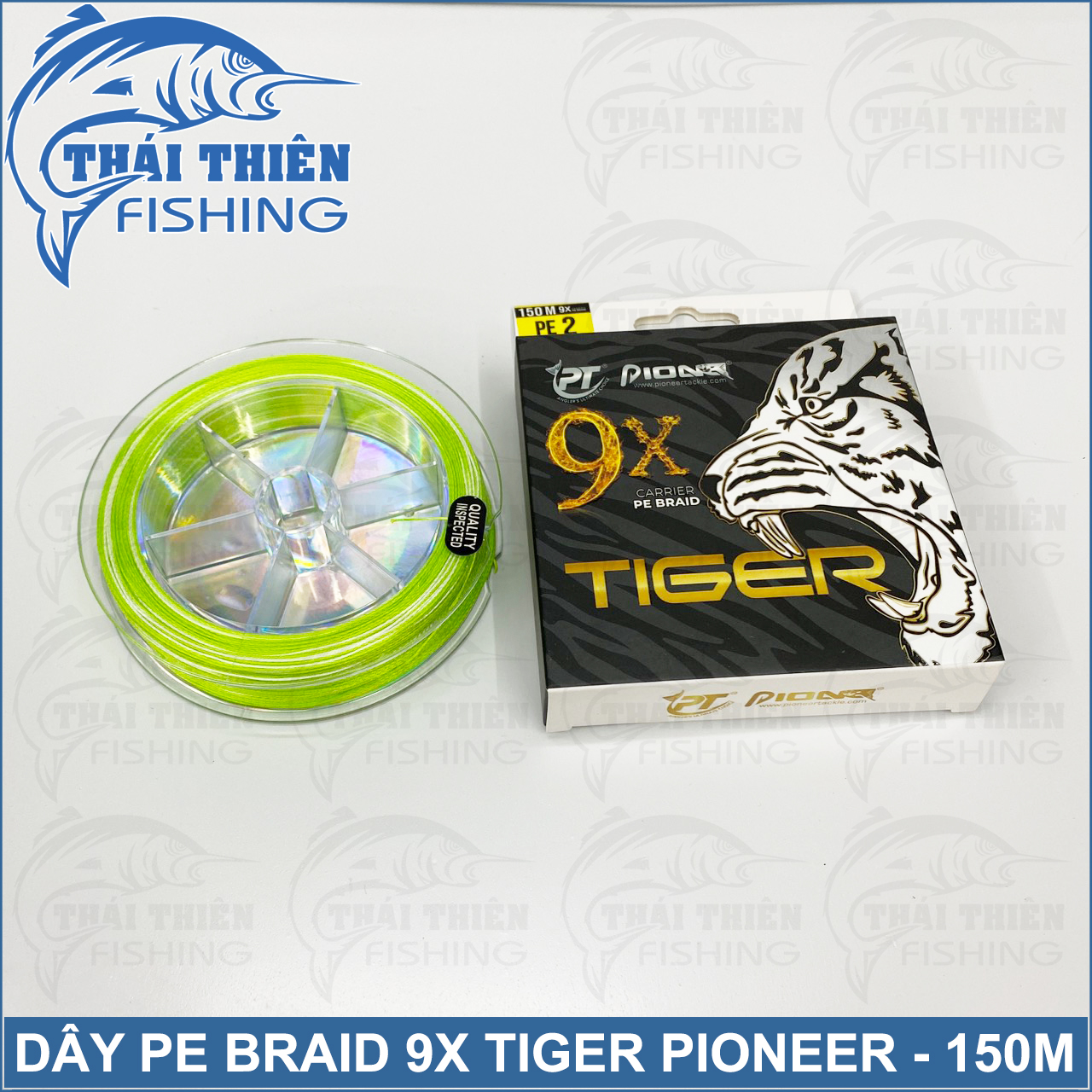 Dây Siêu Bền Câu Lure 9X Carrier PE Braid Pioner Tiger Multicolor Cuộn Dài 150m