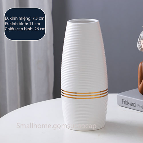 Bình hoa trang trí, cắm hoa hiện đại, tối giản phong cách cổ điển cho phòng khách, làm việc.
