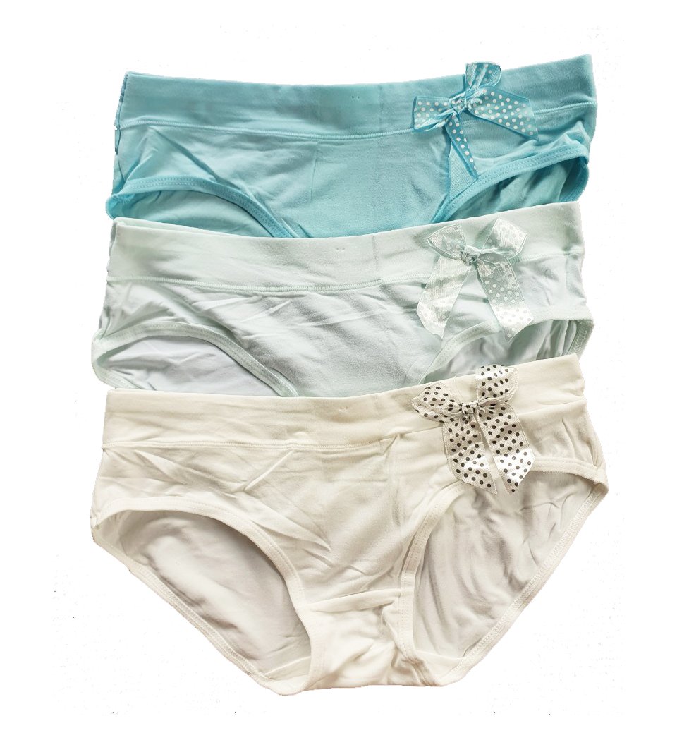 Set 3 quần chip cotton bé gái từ 35kg đến 45kg