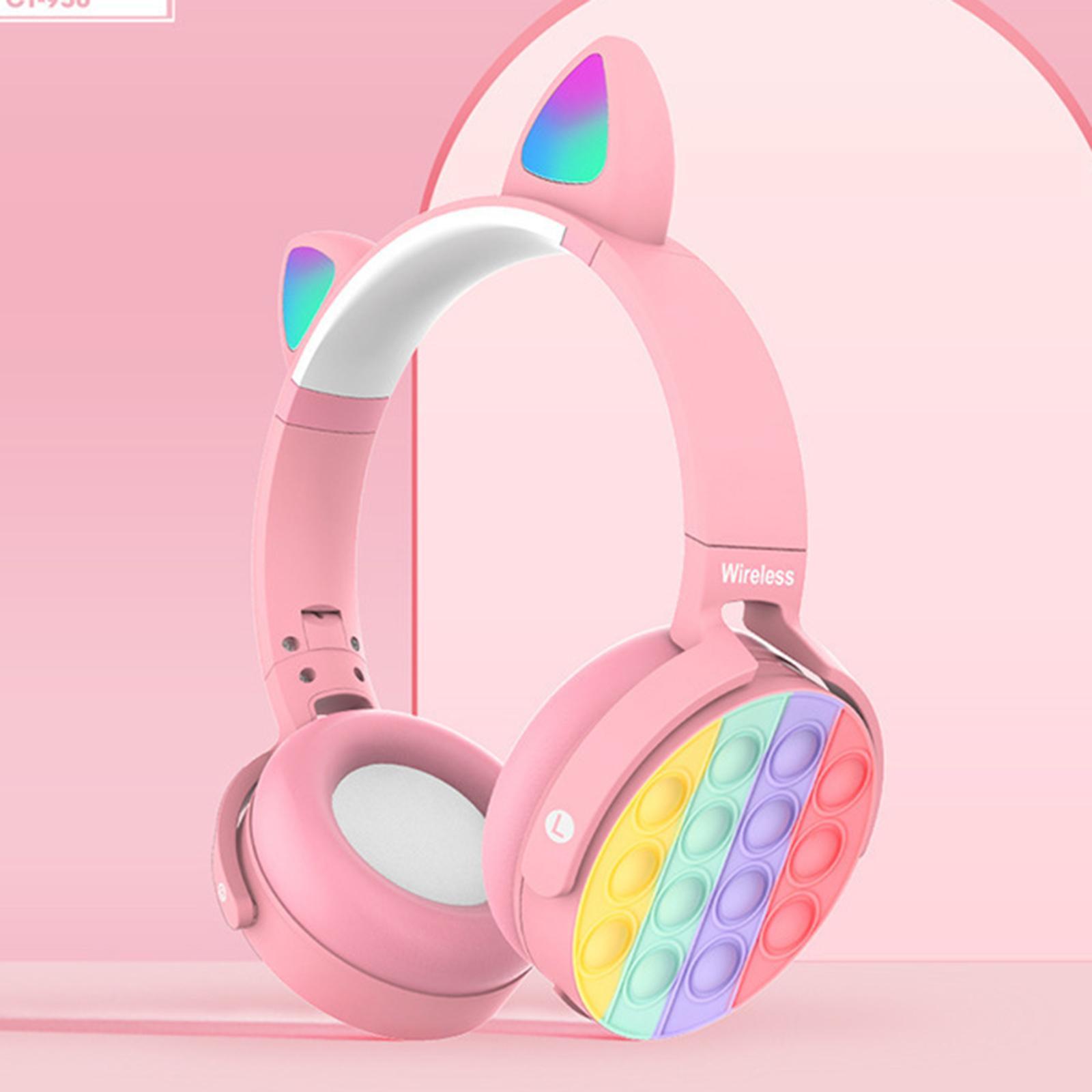Cute Gaming Headset Comfortable Ear Pads over Ear Headphones for PC Computer