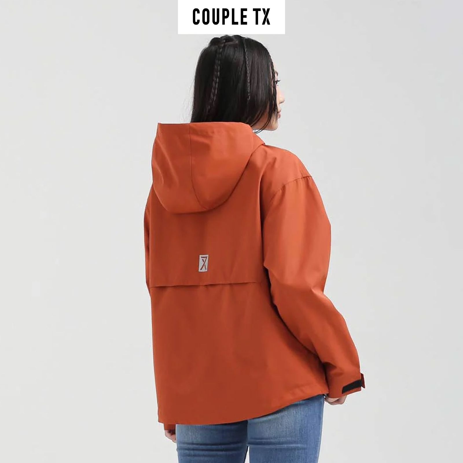 COUPLE TX - Áo Khoác Nữ Dù Trượt Nước Vải Gân Mờ WOP 2029