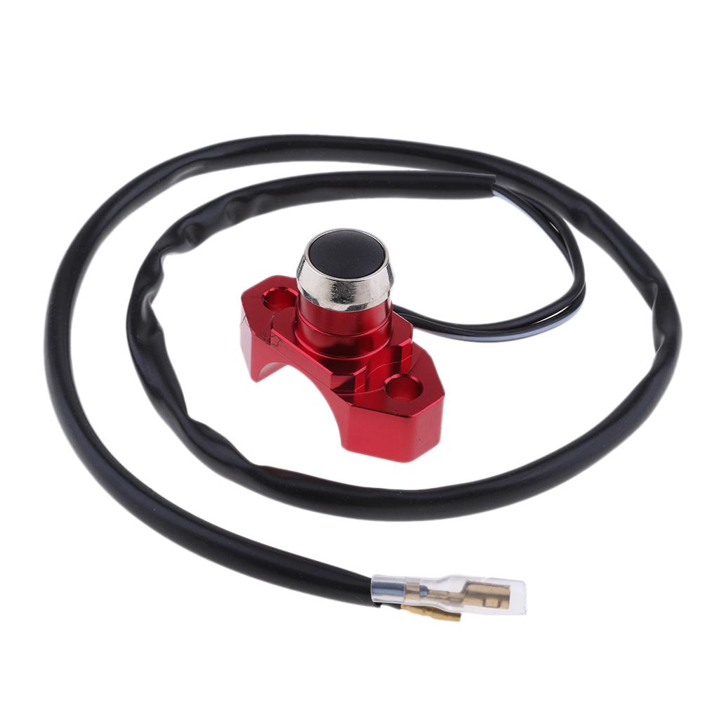 Engine Stop Start Kill Switch Button For Motorcycle Quad Dirt Bike Red