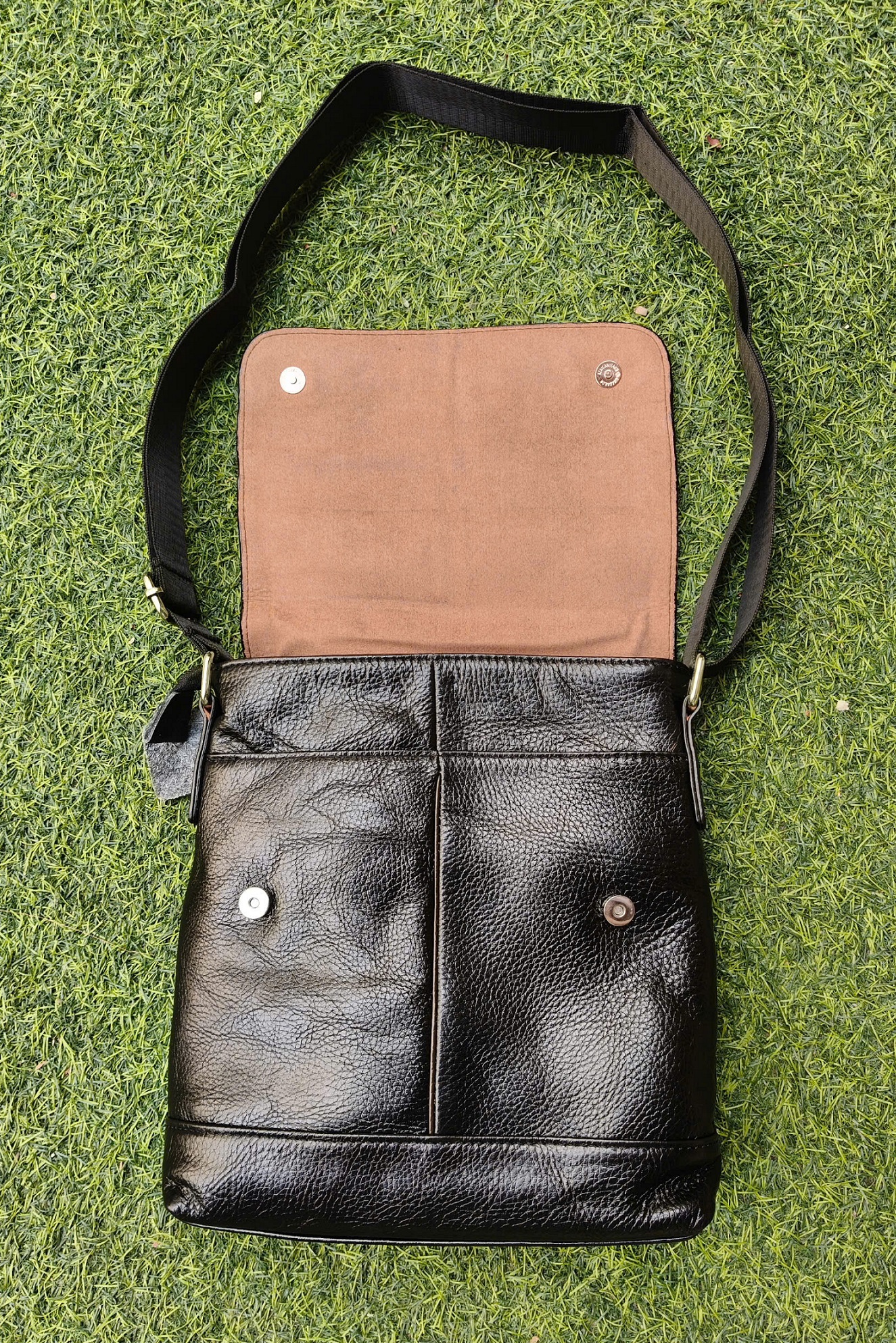 |Da thật| Túi đeo chéo nam mềm mỏng bền BHM5102 túi đeo vai