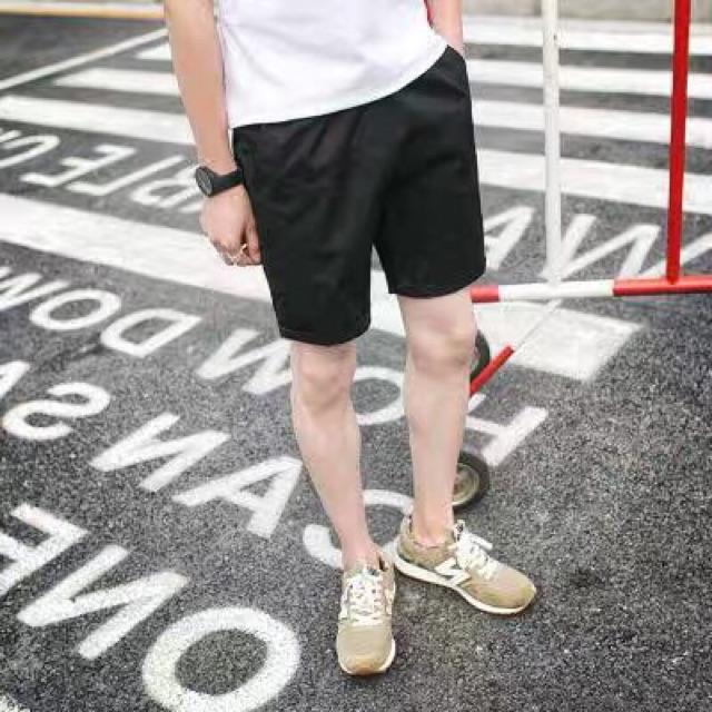 QUẦN SHORT KAKI ĐEN Nam Nữ UNISEX