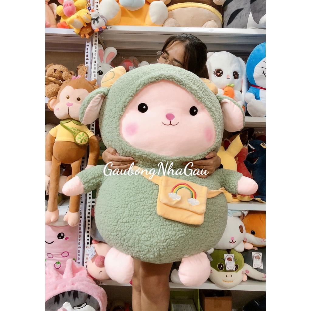 Gối bông Cừu Túi Chéo cao cấp siêu dễ thương đủ size