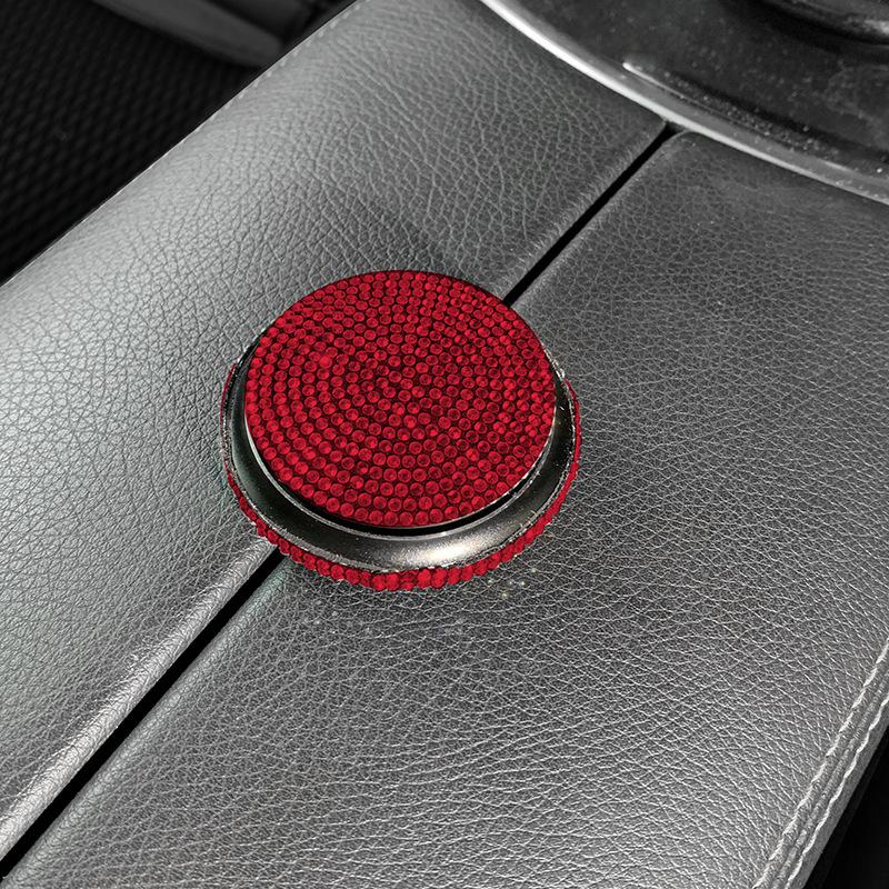 Phong cách mới nhất của nước hoa xe hơi trang trí xe hơi tinh dầu thơm nạm kim cương nước hoa sáng tạo phong cách nữ thần màu đỏ nước hoa thơm nhẹ hương thơm nữ