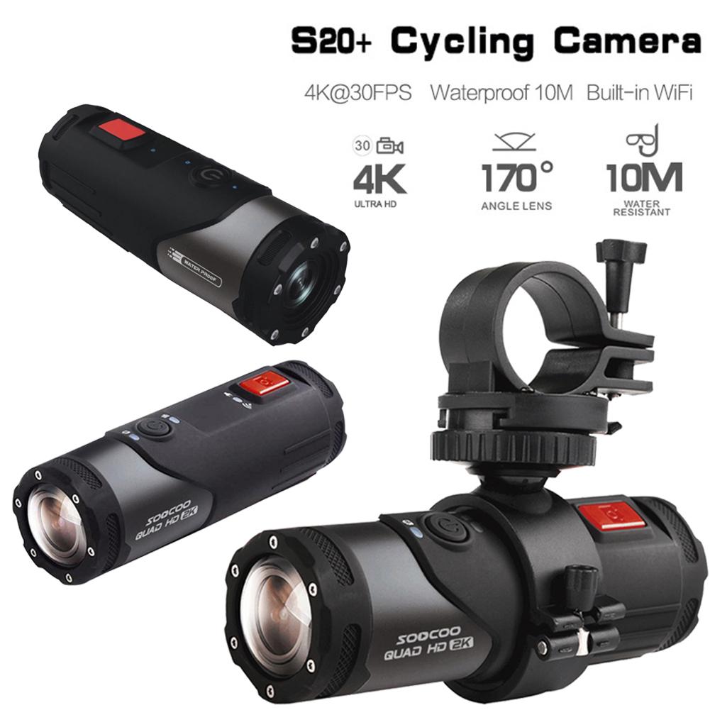 S20 Camera Hành Động 4K Camera Dưới Nước Thể Thao Hành Động Cam Đạn Cho Xe Đạp Xe Đạp Súng Mũ Bảo Hiểm Chống Nước Camera