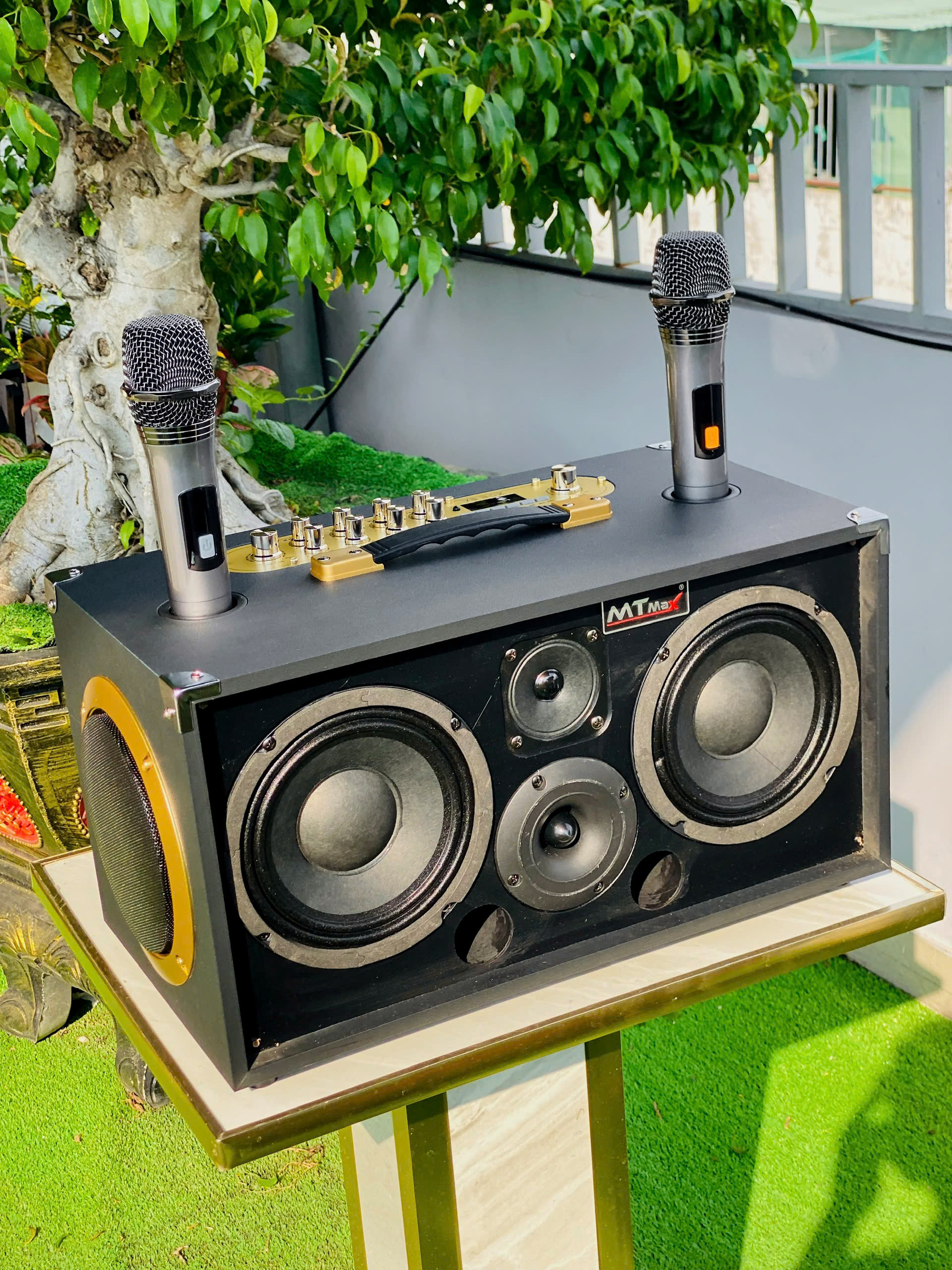 Loa Kéo Xách Tay Nhỏ Gọn Karaoke MT8888 – 400W, 2 Bass 16, Có Mic Không Dây, Giá Rẻ Âm Thanh Hay Mạnh Mẽ hàng nhập khẩu